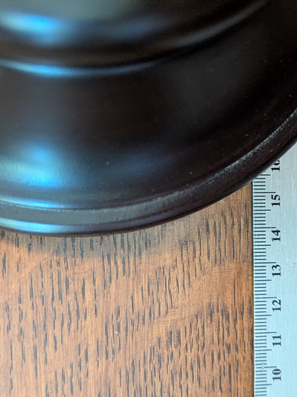 Pottery Barn Dark Brown Turned Wood Pillar Candlesticks - Pair - Picture 4 of 4